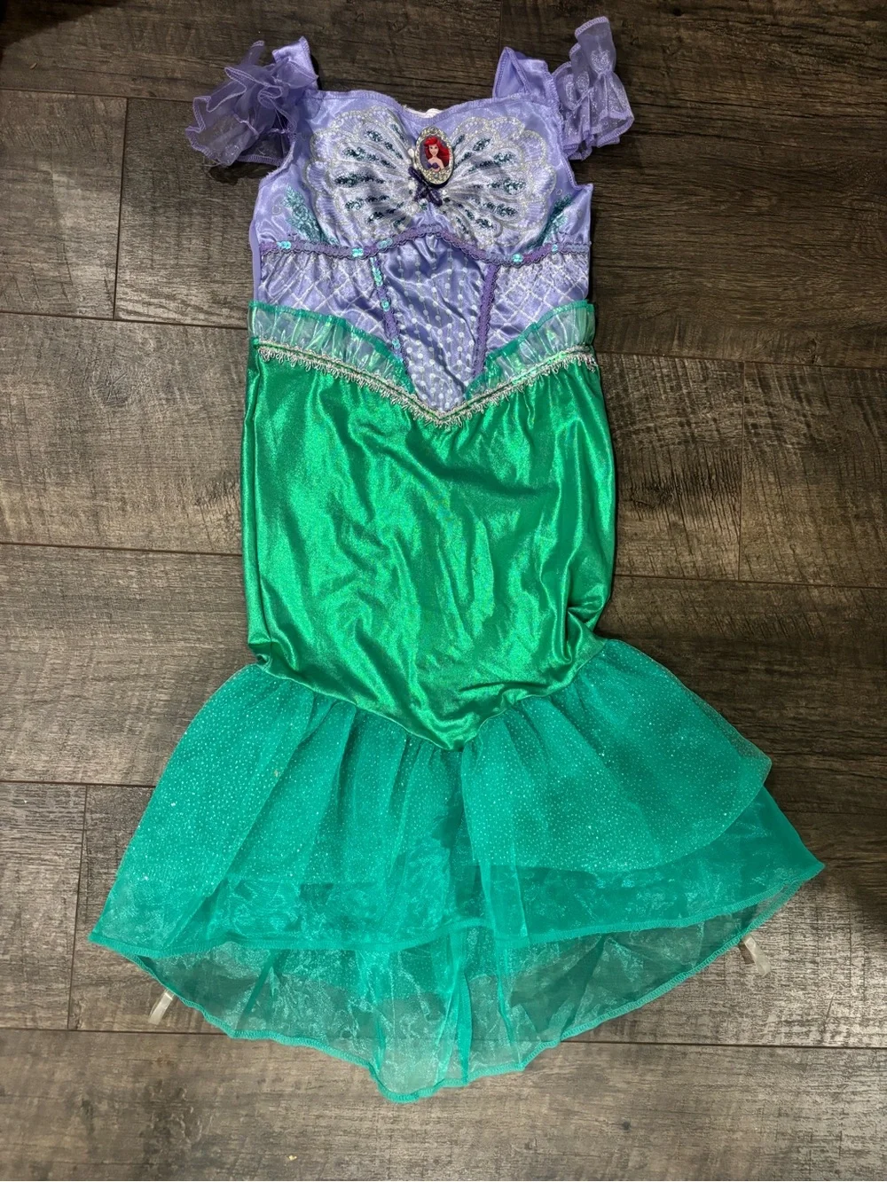 Disney Purple and Green Ariel Mermaid Dress Costume - Picture 1 of 4